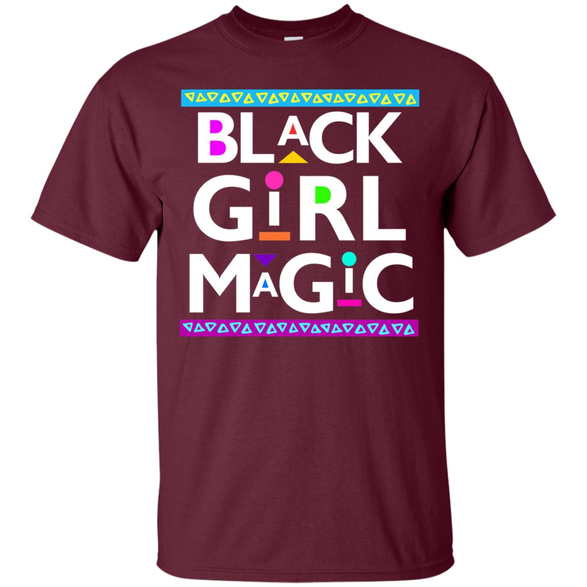 Black Girl Magic T-shirt Women_s Black History Maroon