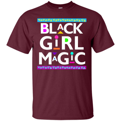 Black Girl Magic T-shirt Women_s Black History Maroon