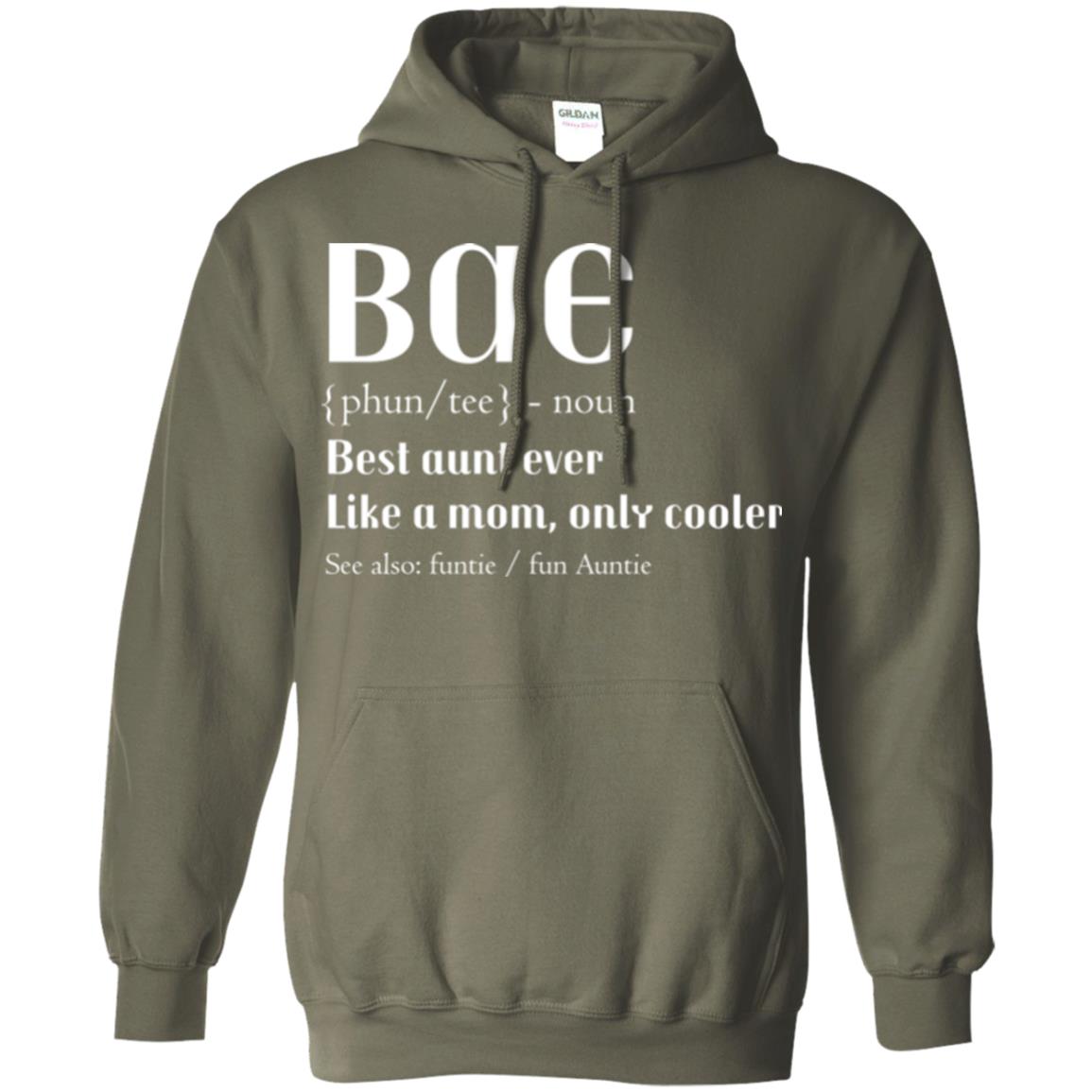 Bae Best Aunt Ever Shirt Military Green