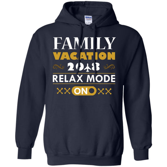 Family Vacation 2018 Relax Mode On Summer Holiday Shirt Navy