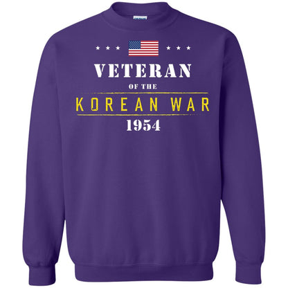 Veteran Of The Korean War 1954 T-shirt Purple