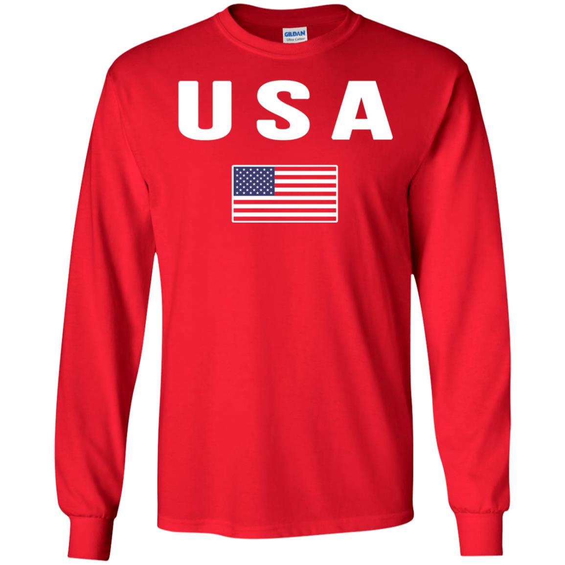 Usa T-shirt America United States Red