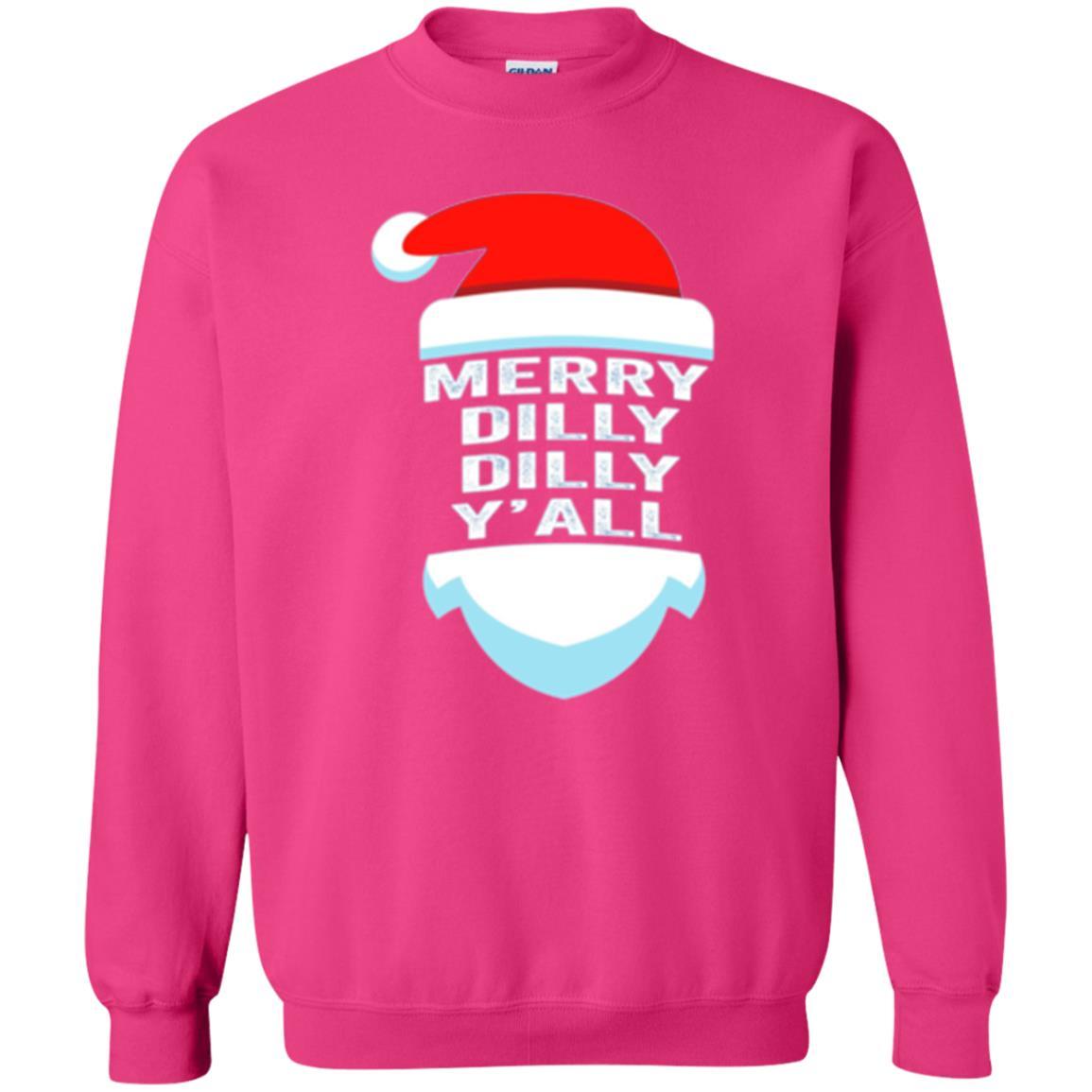 Christmas T-shirt Dilly Dilly Y_all Santa Claus Heliconia