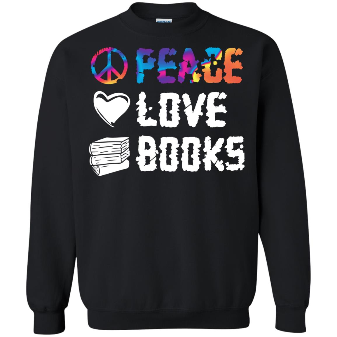 Peace Love Books Best Reading Shirt For Book Lover