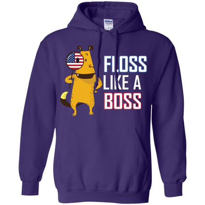 Floss Like A Boss Dog Shirt Purple