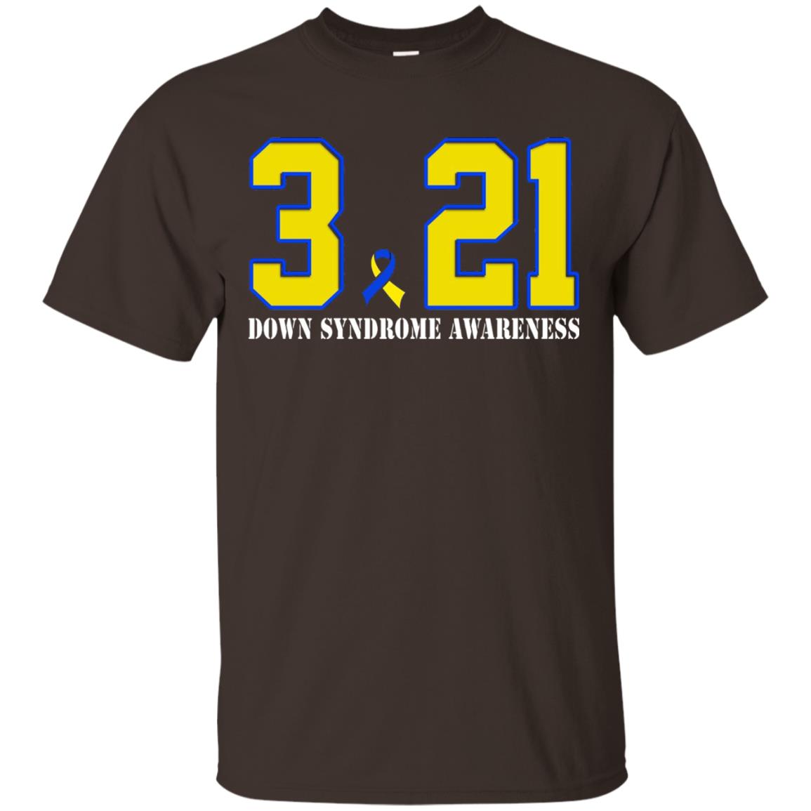 March 21st Down Syndrome Awareness T-shirt Dark Chocolate