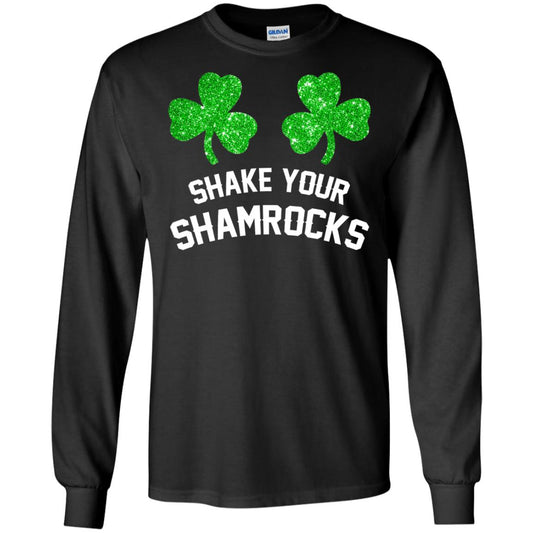 Shake Your Shamrocks St. Patrick_s Day T-shirt Black