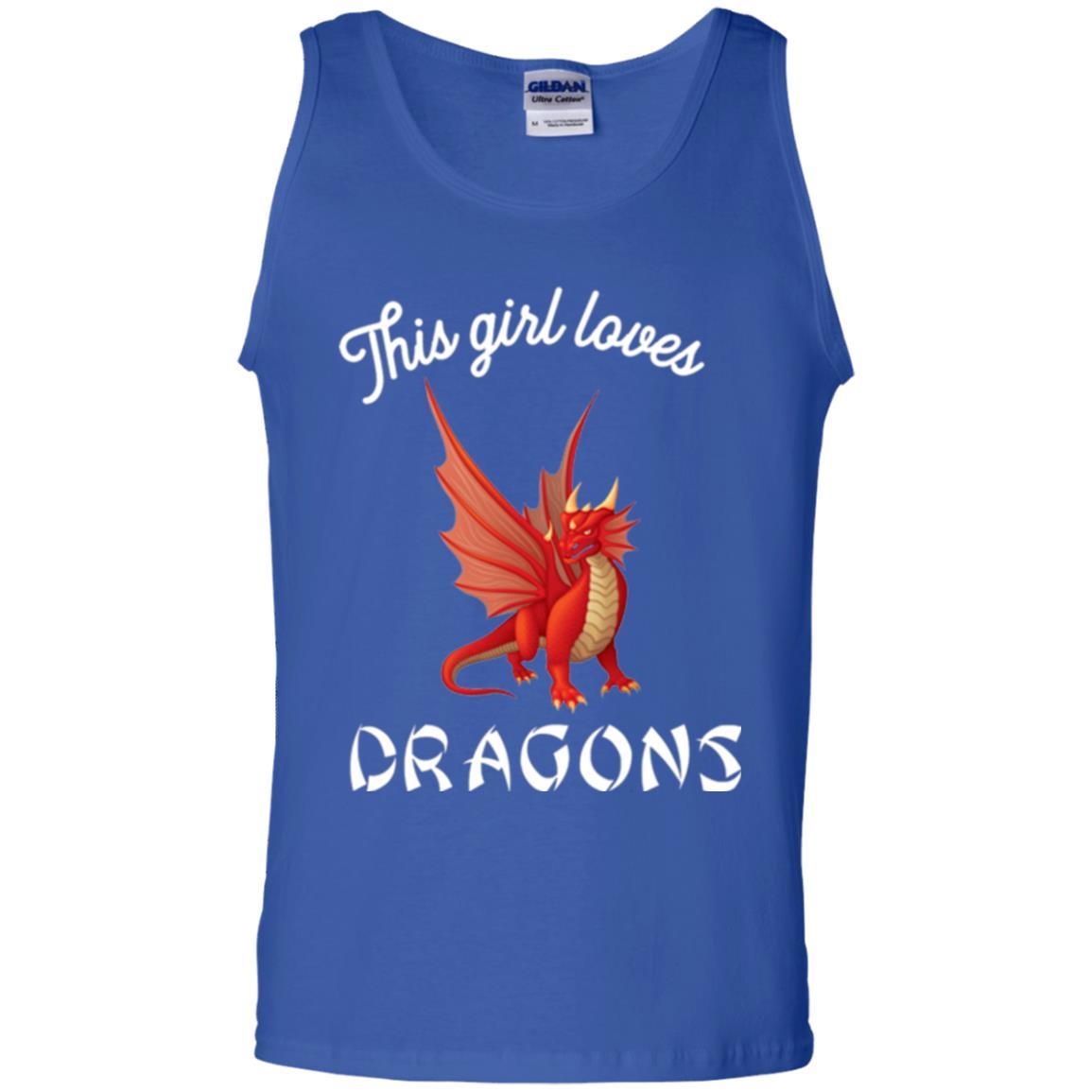 Dragon Lover T-shirt This Girl Loves Dragonst-shirt Royal