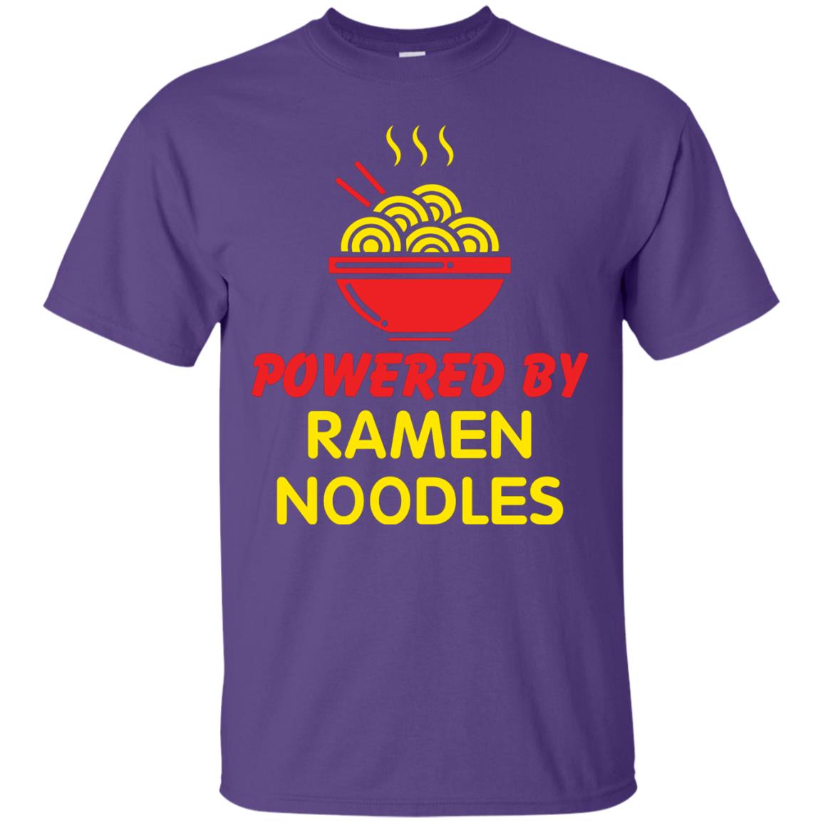Powered By Ramen Noodles Gift Shirt For Ramen Lover Purple