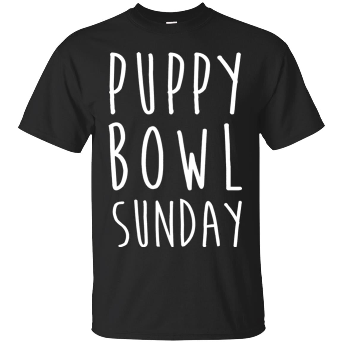 Football Dog Lover T-shirt Puppy Bowl Sunday T-shirt Black