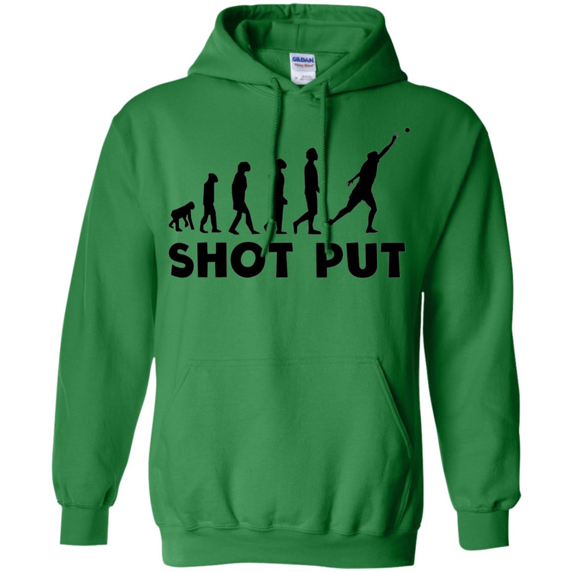 Funny Shot Put Evolution T-shirt Irish Green