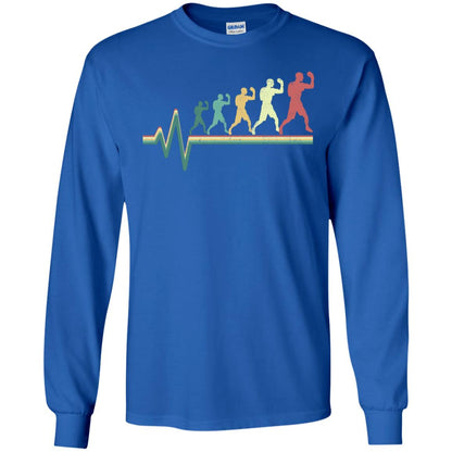 Boxing Heartbeat Boxer Gift Shirt Royal
