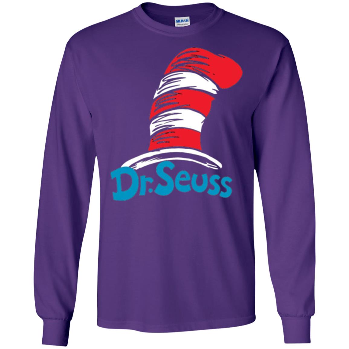 Film Lover T-shirt Dr. Seuss Hat T-shirt Purple