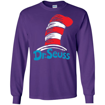 Film Lover T-shirt Dr. Seuss Hat T-shirt Purple