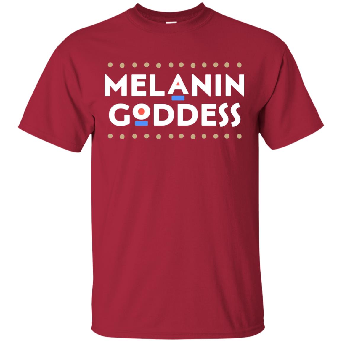 Melanin Goddess African T-shirt Black Girl Poppin_ Cardinal