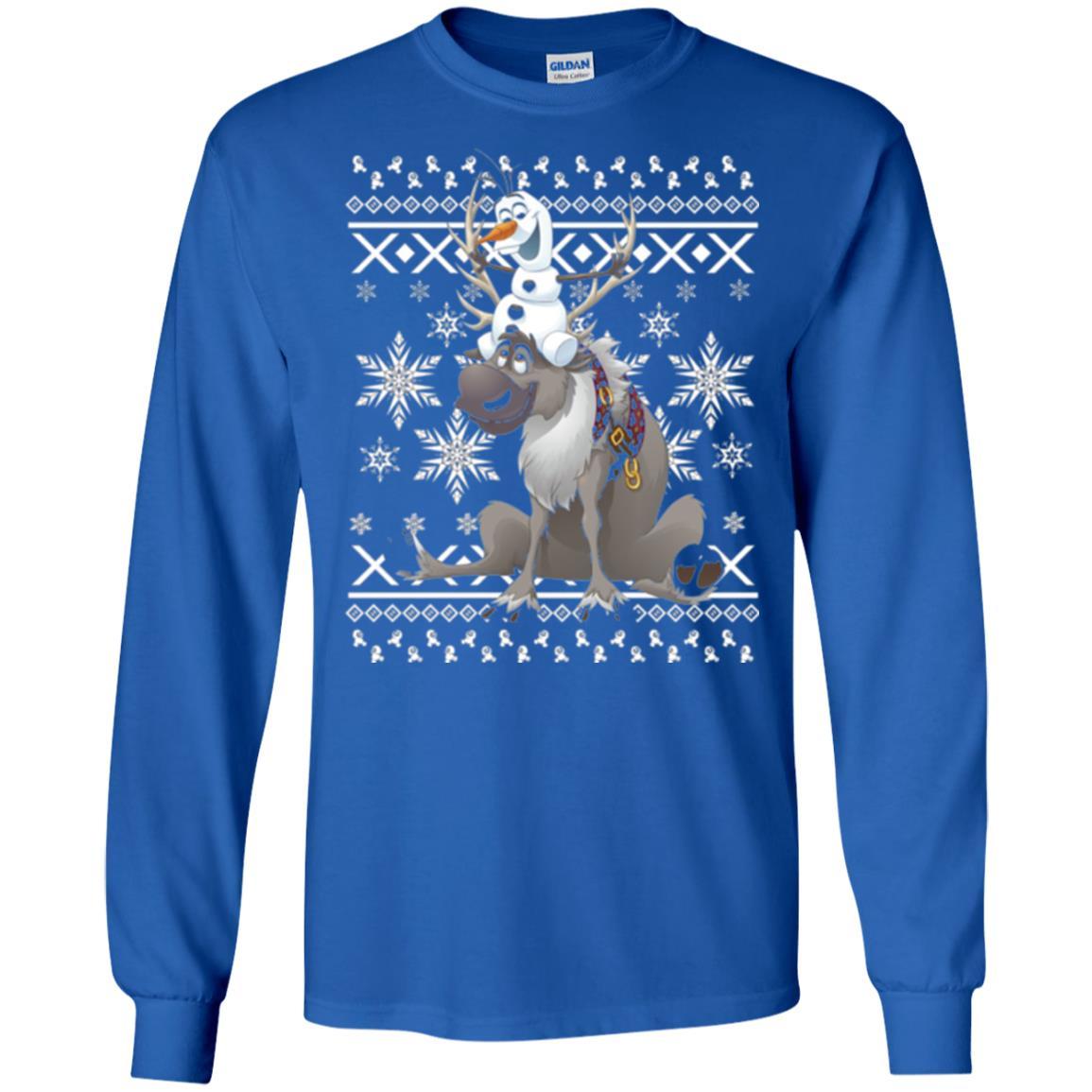 Film T-shirt Frozen Olaf Sven Riding Antler Royal