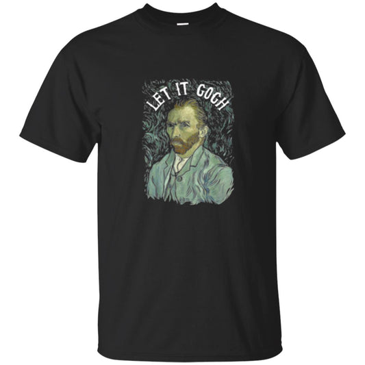 Artist T-shirt Vincent Van Let It Gogh Black
