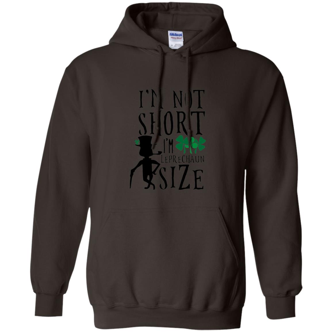 I_m Not Short Leprechaun Size Funny St Patrick_s Day T-shirt Dark Chocolate