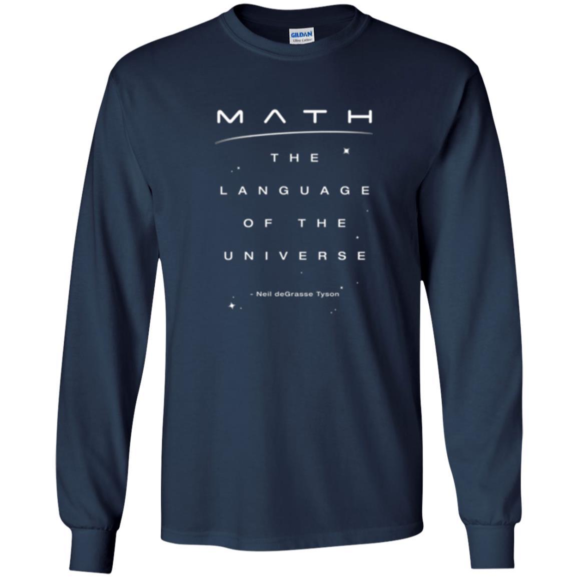 Math Lover T-shirt The Language Of The Universe Navy