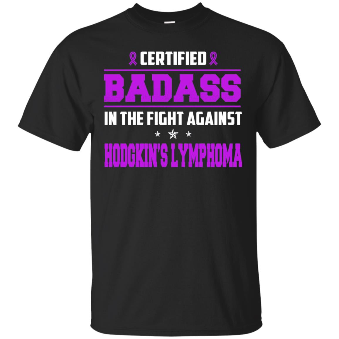 Certified Badass Against T-shirt Hodgkin_s Lymphoma Black