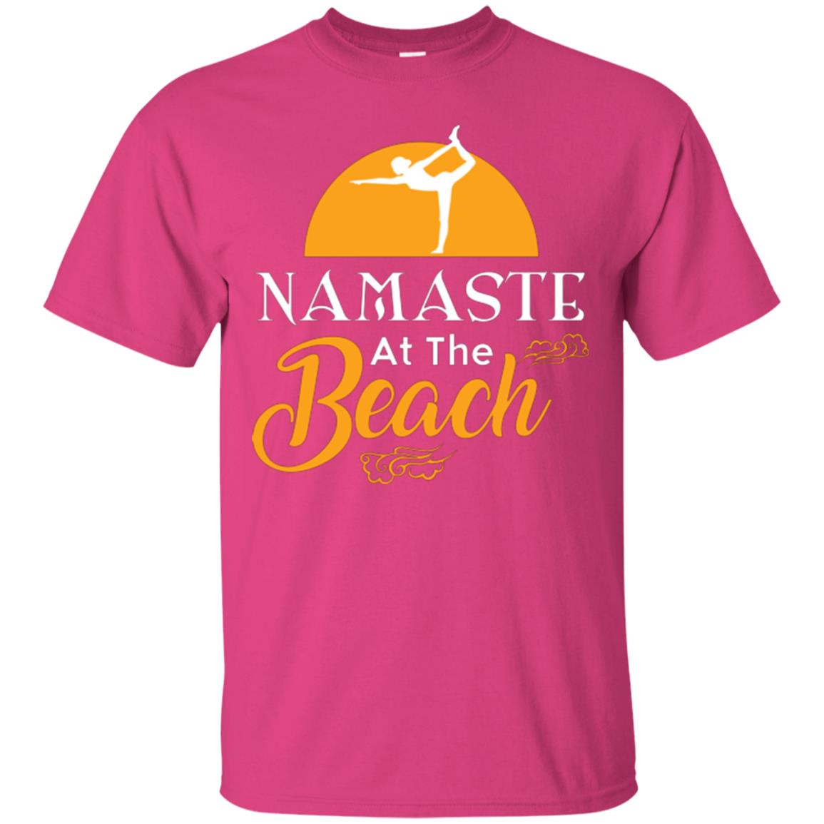 Yoga Lover T-shirt Namaste At The Beach Heliconia