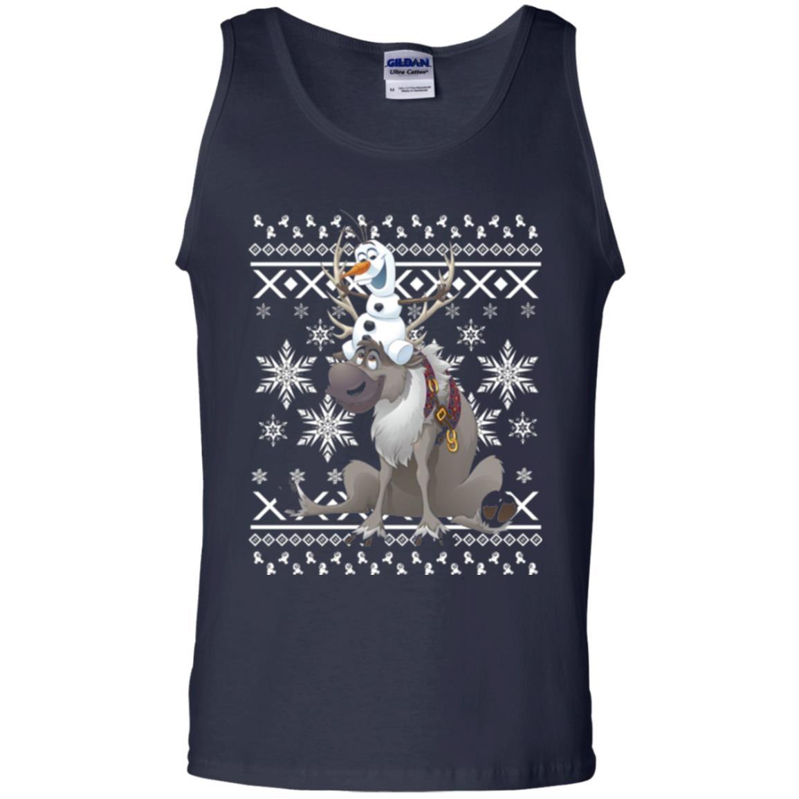 Film T-shirt Frozen Olaf Sven Riding Antler Navy