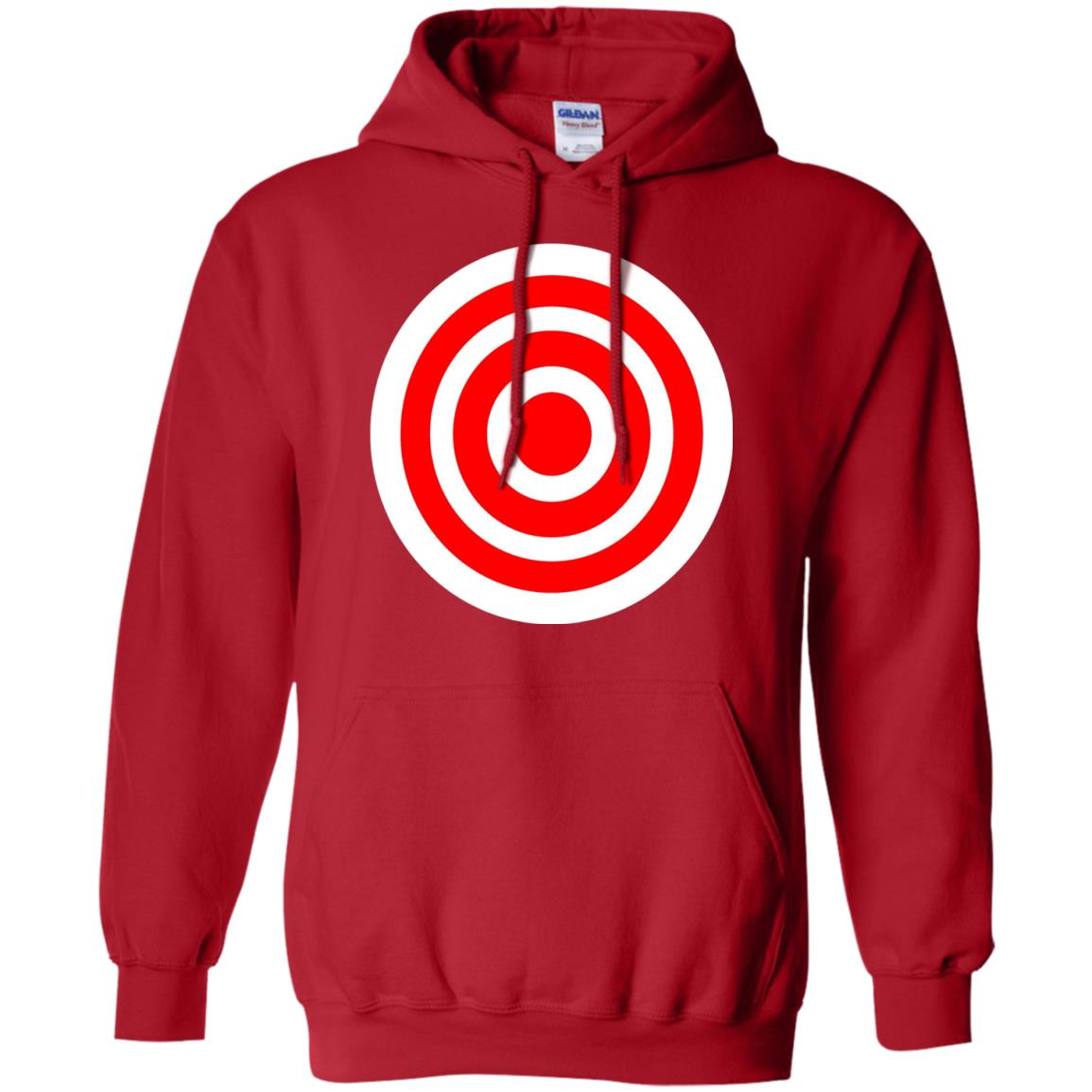 Funny Practice Bulls Eye Board Game Target T-shirt Red