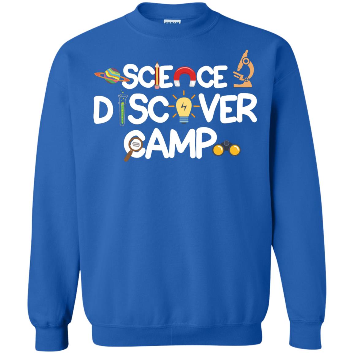 Science Discover Camp Summer Trip Shirt Royal