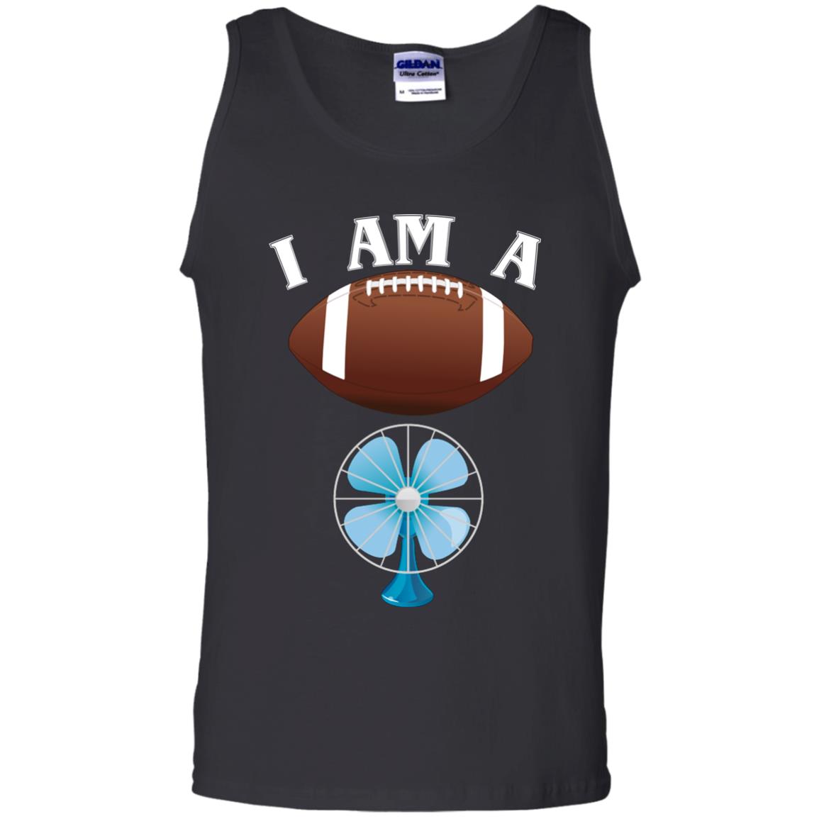 Football Lover T-shirt I Am A Football Fan Black