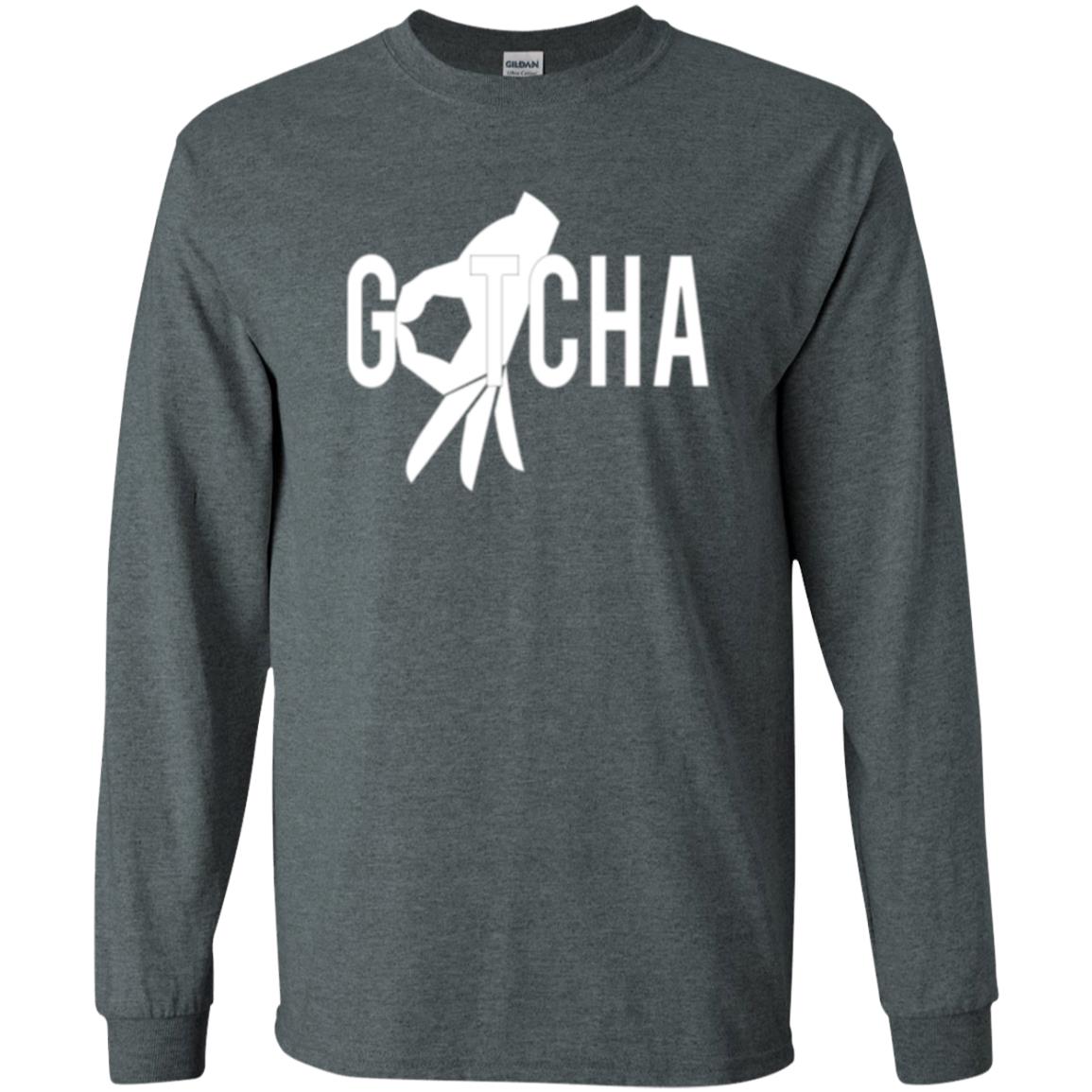 Gotcha Finger Circle Game T-shirt Dark Heather
