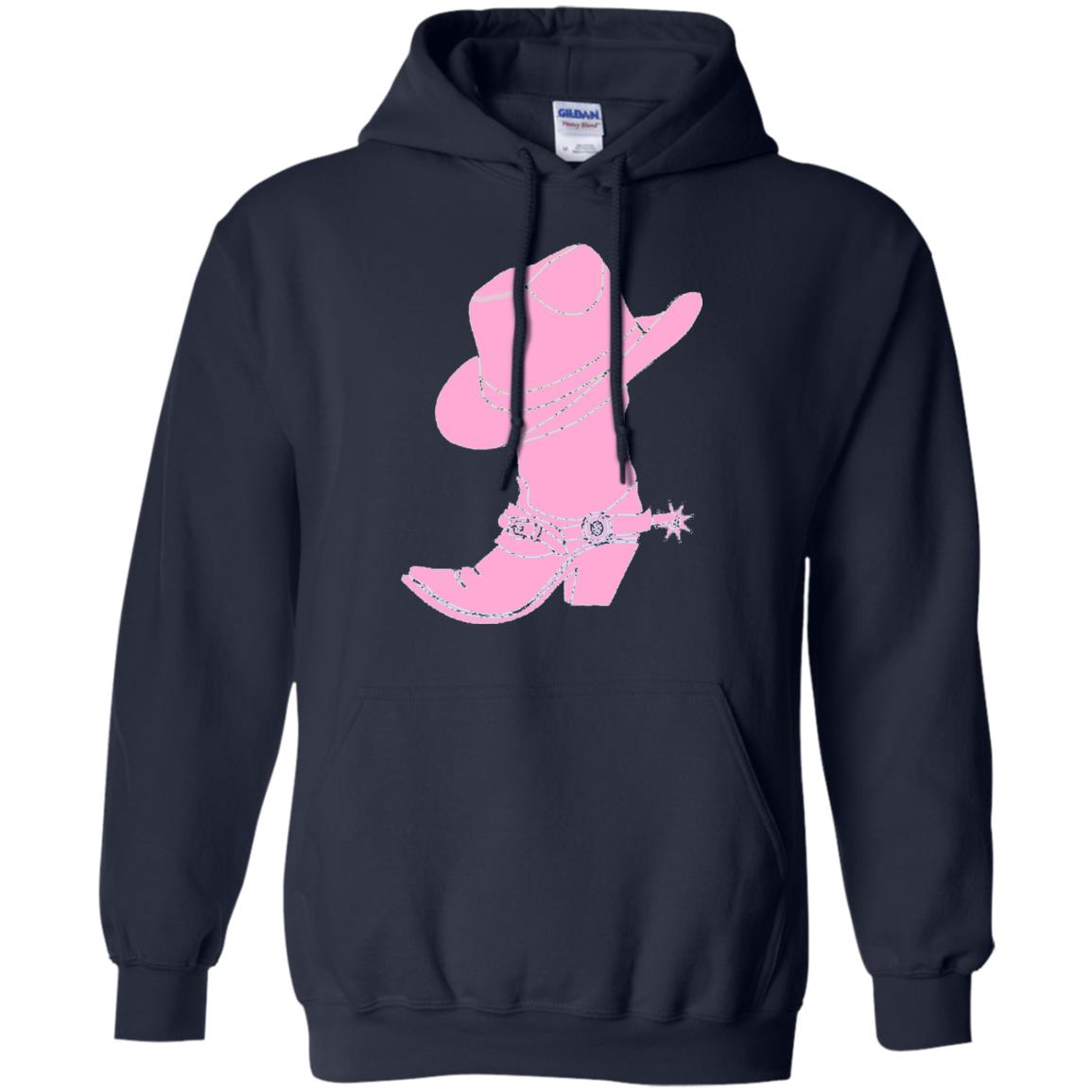 Cowgirl Boots Western Wear T-shirt Navy