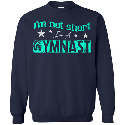 Gymnast T-shirt I_m Not Short I_m A Gymnast Navy