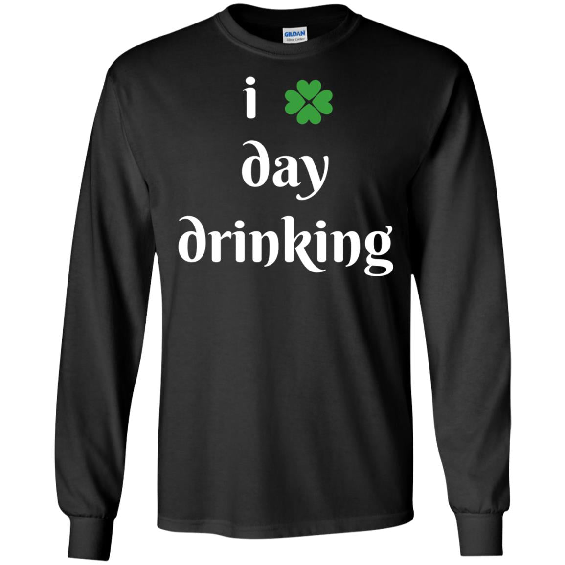 I Day Drinking Funny St Patricks Day T-shirt Black