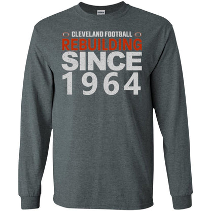 Football T-shirt Cleveland Football Rebuilding Since 1964 Dark Heather