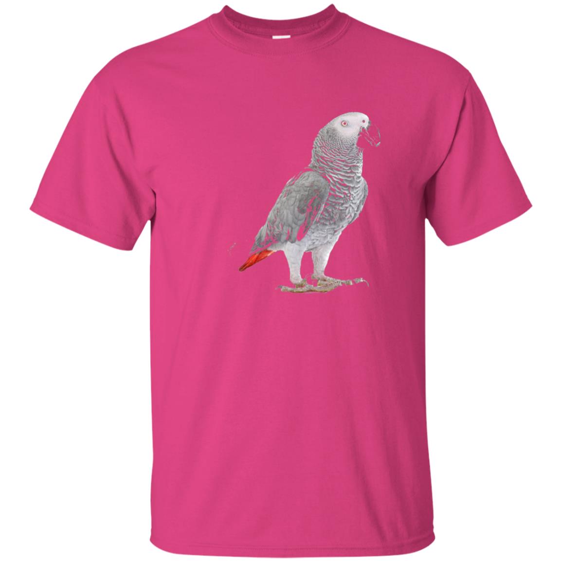 Funny African Grey Parrot Bird T-shirt Heliconia