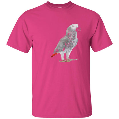 Funny African Grey Parrot Bird T-shirt Heliconia