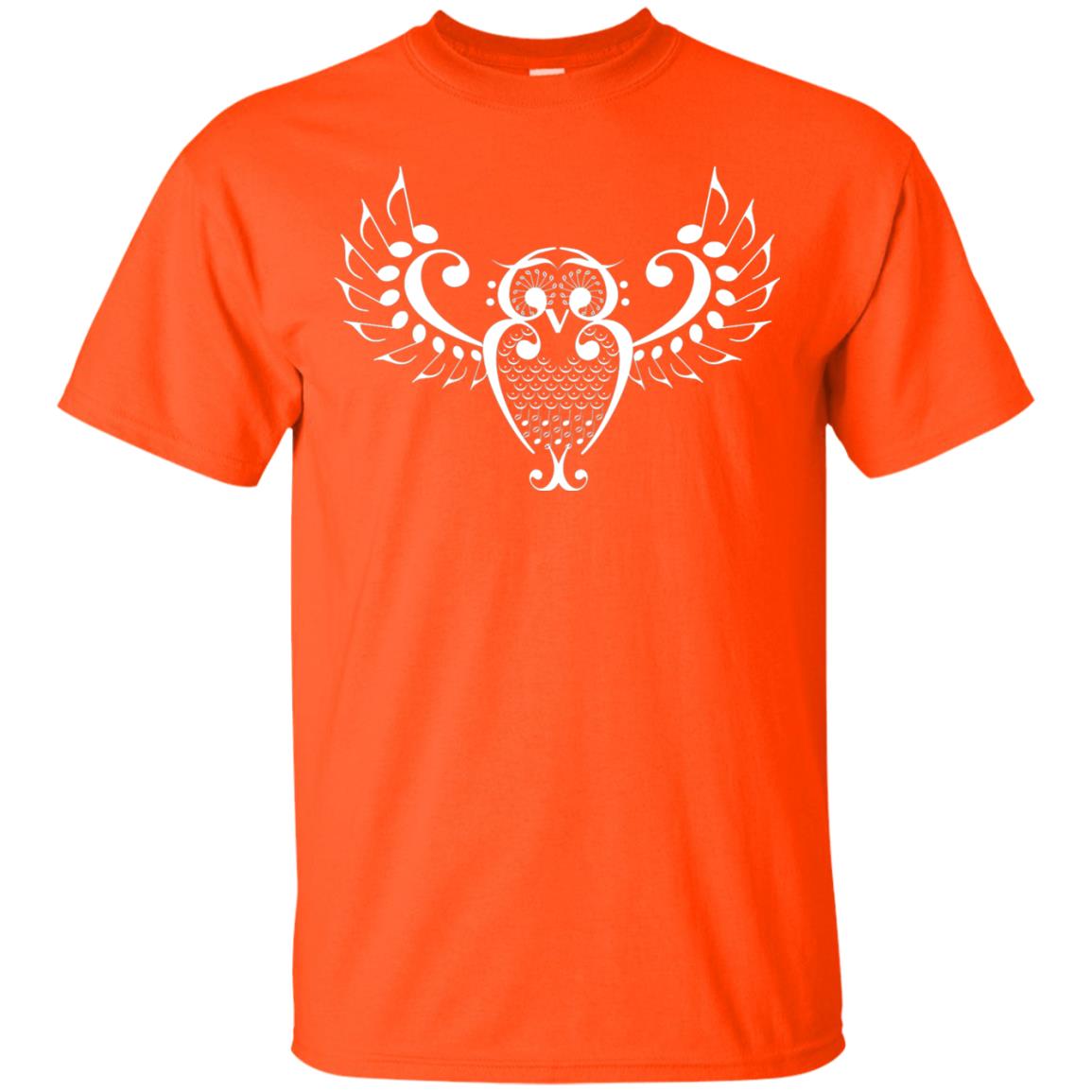 Music Owl Note Notes Musician Shirt Orange
