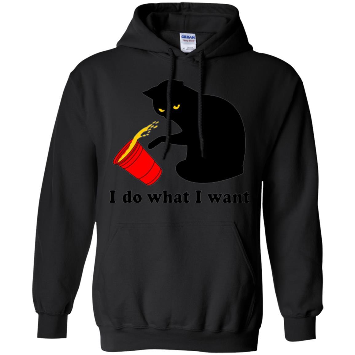 Cat Lover T-shirt I Do What I Want Black