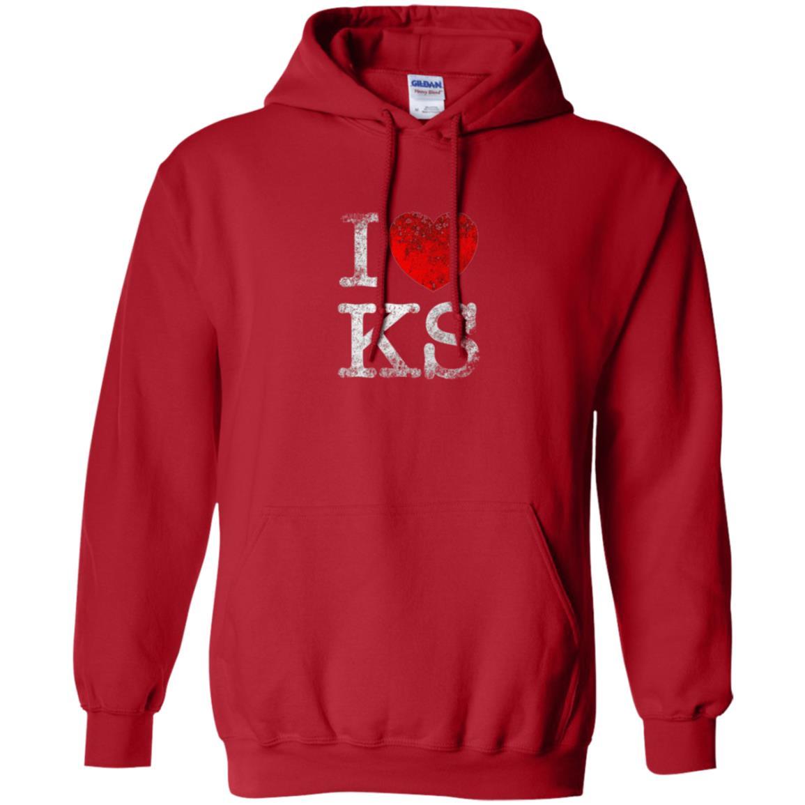 I Love Kansas T-shirt Red
