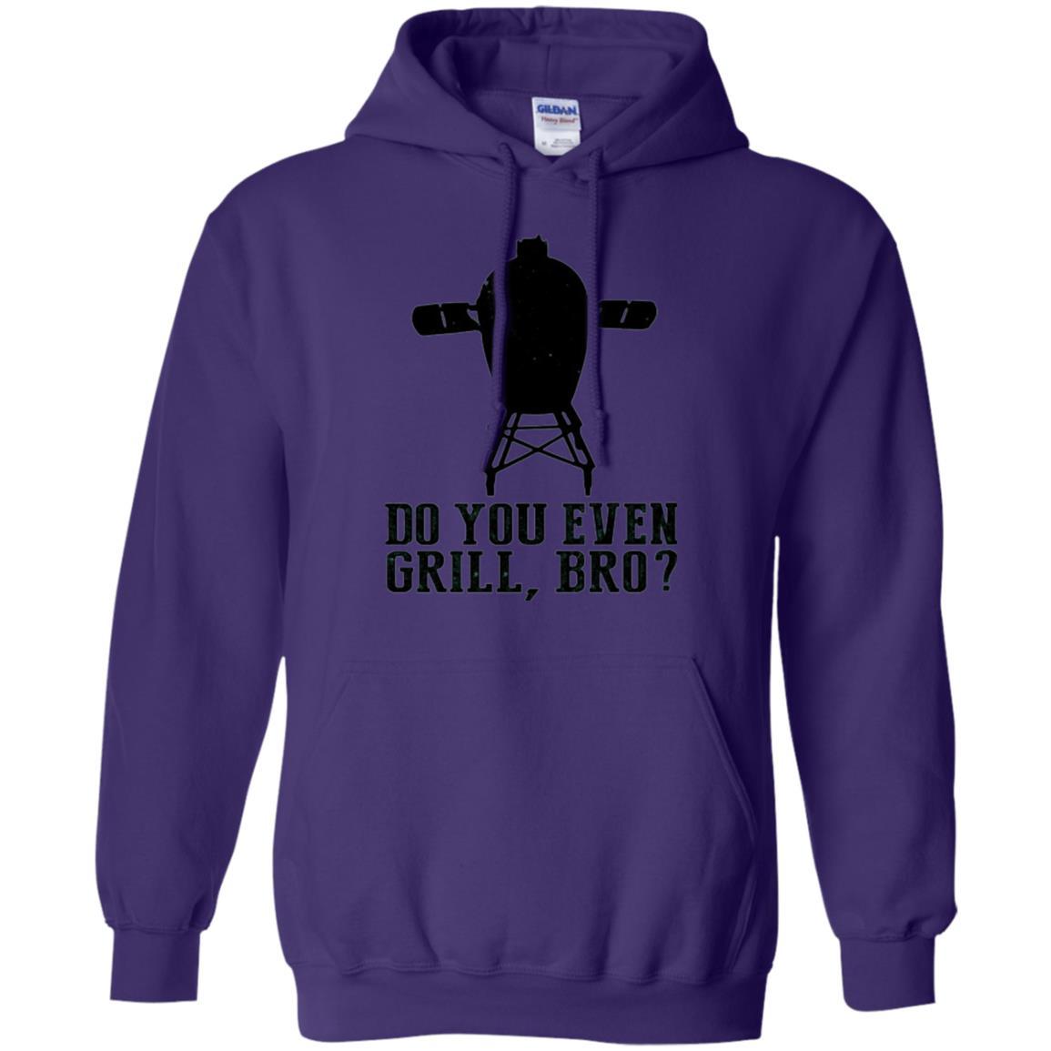 Bbq Grilling T-shirt Do You Even Grill Bro Purple