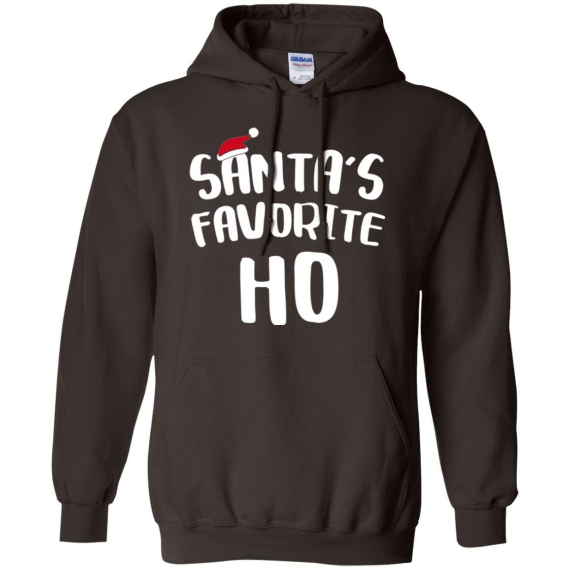 Christmas T-shirt Santa's Favorite Ho T-shirt Dark Chocolate