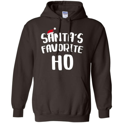 Christmas T-shirt Santa's Favorite Ho T-shirt Dark Chocolate
