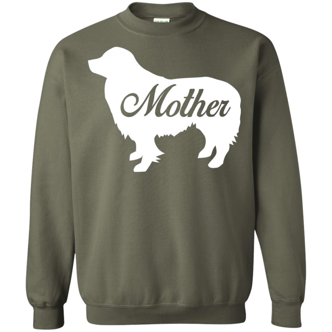 Border Collie Dog Mom T-shirt Military Green