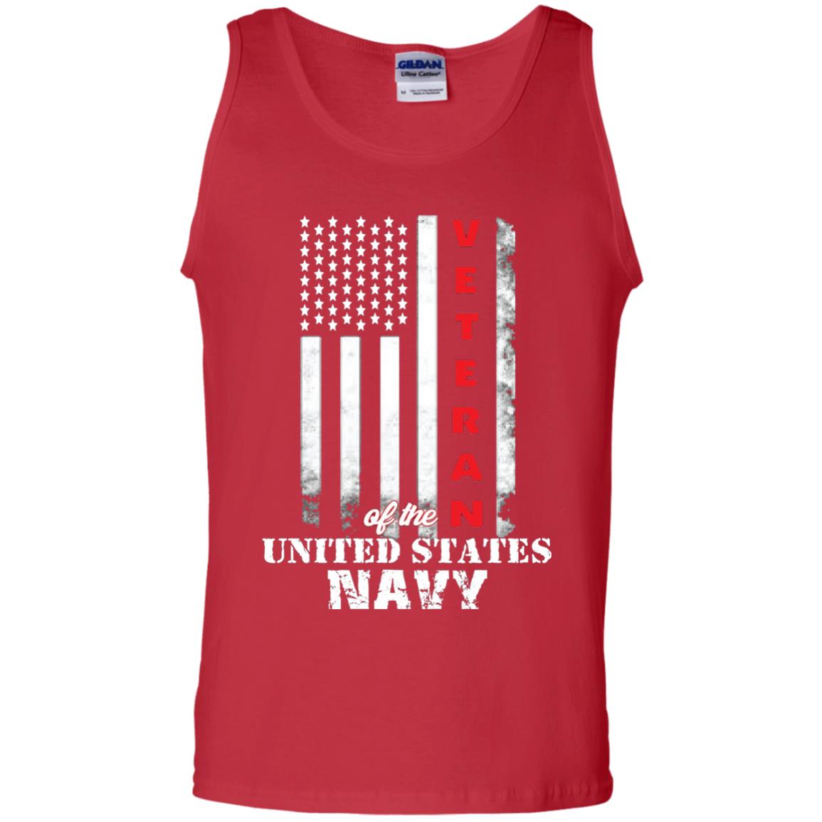 Armed Forces Us Navy Vintage Veteran T-shirt Red