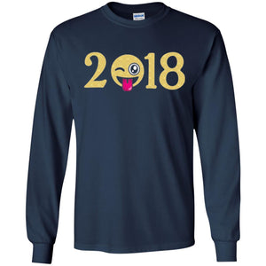 Happy New Year T-shirt Face New Year 2018 Party