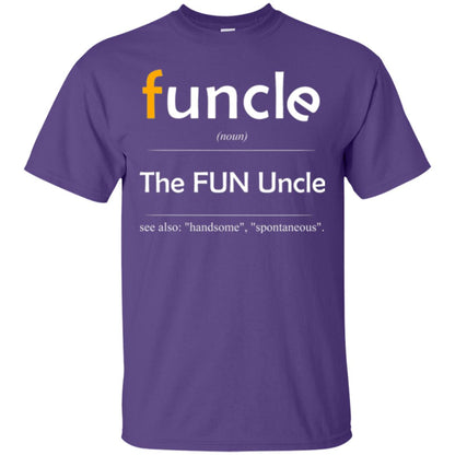 Uncle T-shirt Handsome Spontaneous Best Funny Uncle Purple