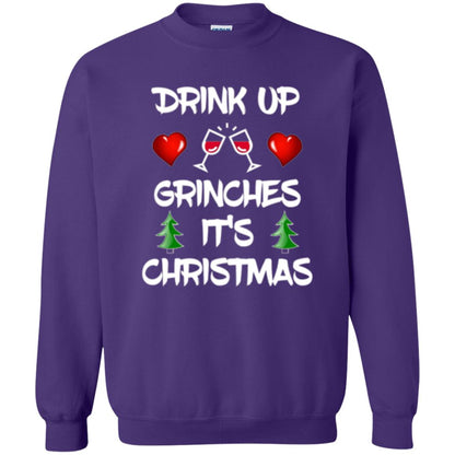 Christmas T-shirt Drink Up Grinches It_s Christmas Purple