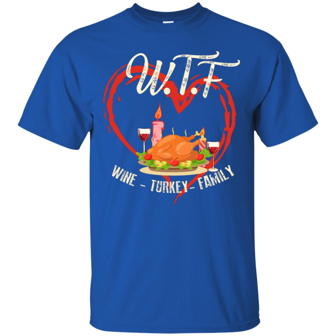 Turkey Wine Family Thanksgiving Drinking Gift Shirt For Family Royal