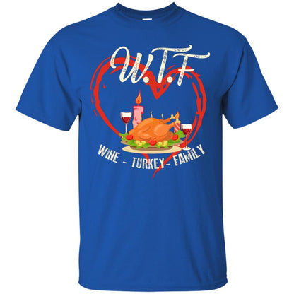 Turkey Wine Family Thanksgiving Drinking Gift Shirt For Family Royal