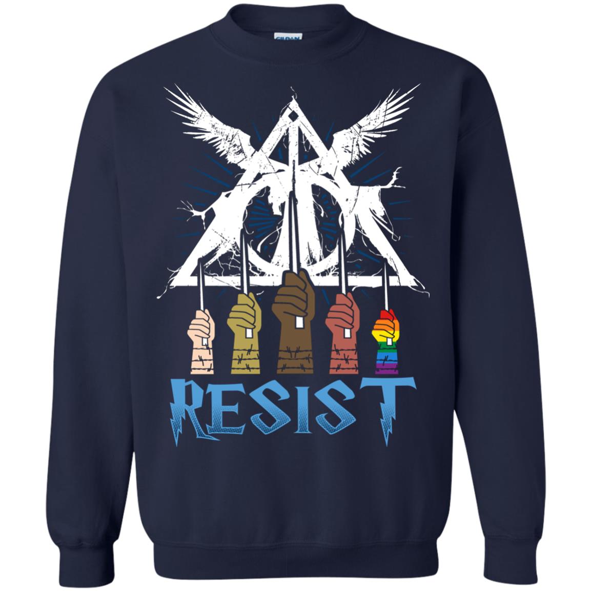 Resist Harry Potter Fan T-shirt Navy